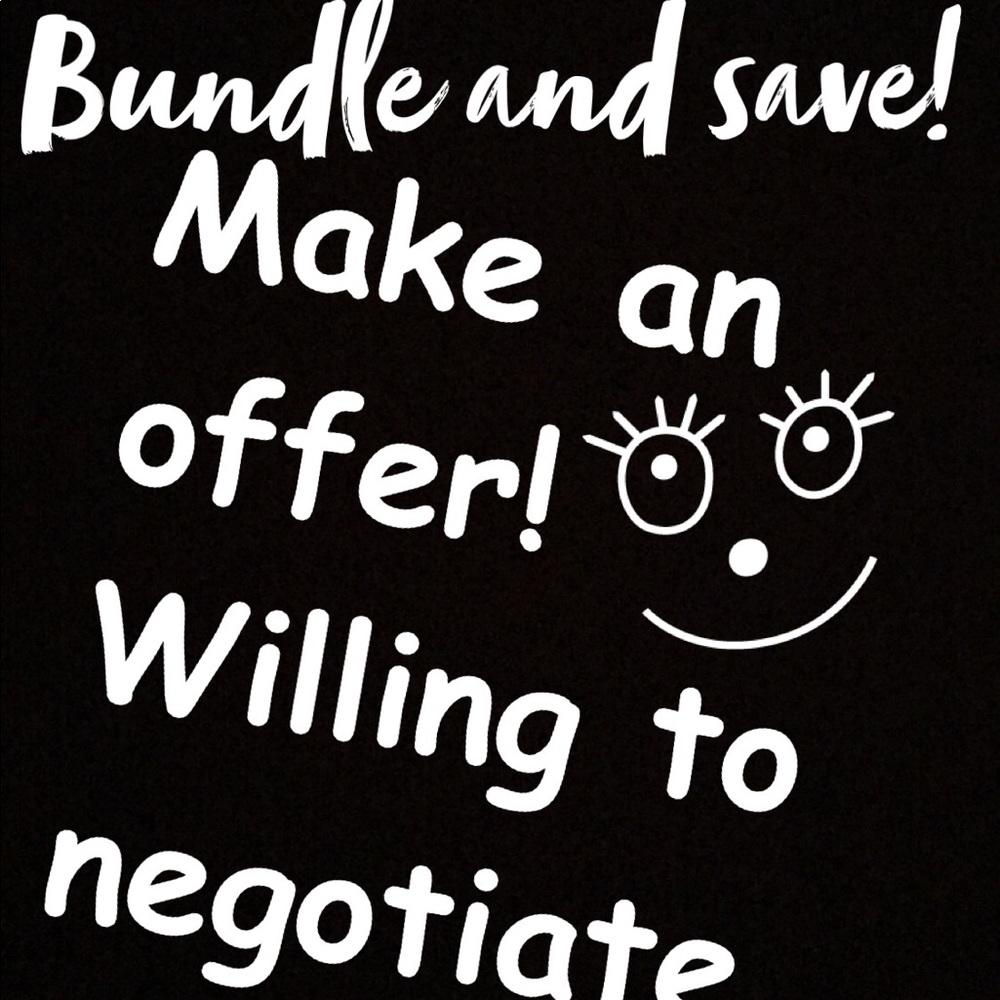 Bundle and save! Any reasonable offer is accepted!